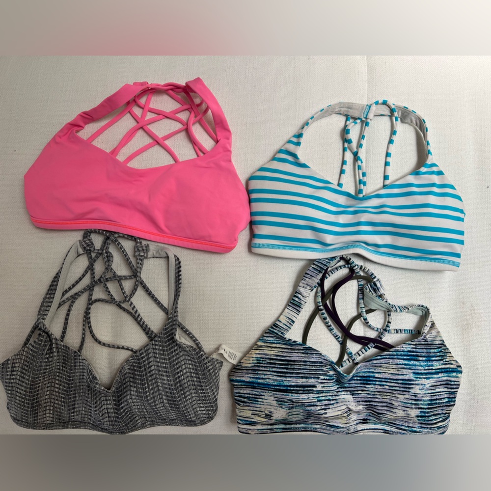 Bundle of lululemon size 4 sports bras